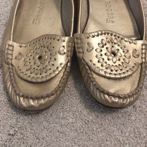 Gold jack roger flats size 8.5